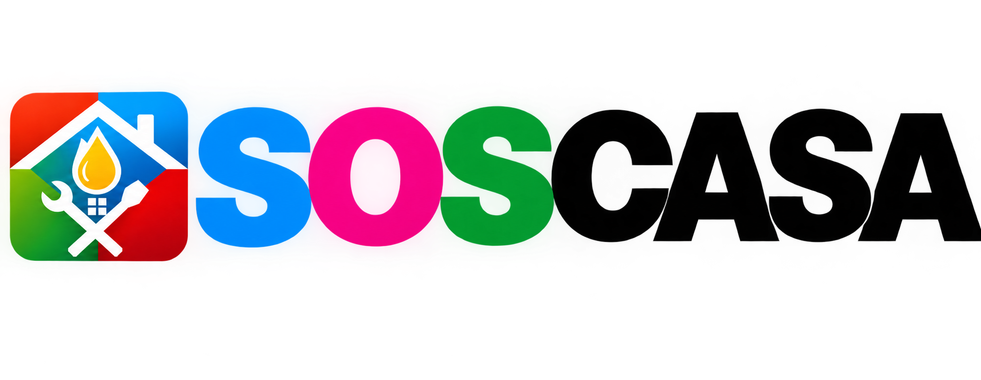 Logo SosCasa Verticale Nero